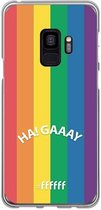 6F hoesje - geschikt voor Samsung Galaxy S9 -  Transparant TPU Case - #LGBT - Ha! Gaaay #ffffff
