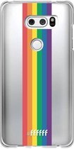 6F hoesje - geschikt voor LG V30 (2017) -  Transparant TPU Case - #LGBT - Vertical #ffffff
