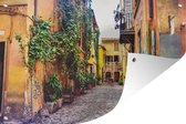 Tuinposter - Tuindoek - Tuinposters buiten - Oude steeg in Rome - 120x80 cm - Tuin