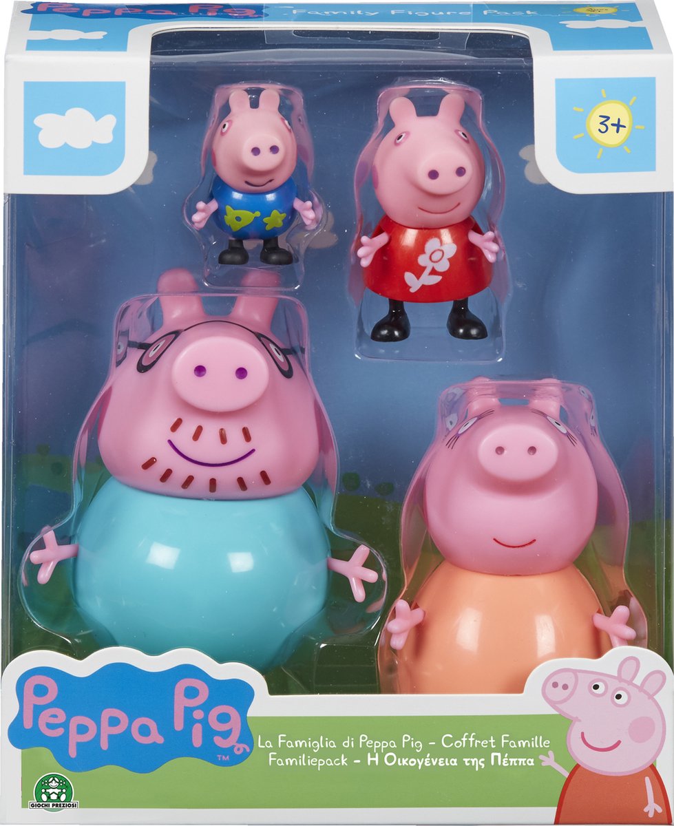 Peppa Pig - Koffer familie (4 Figuren)