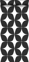 ESTAhome behang grafisch motief zwart wit - 139101 - 0.53 x 10.05 m