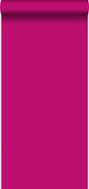 Origin behang effen fuchsia roze - 347452 - 53 cm x 10,05 m