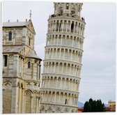 Forex - Toren van Pisa - 50x50cm Foto op Forex