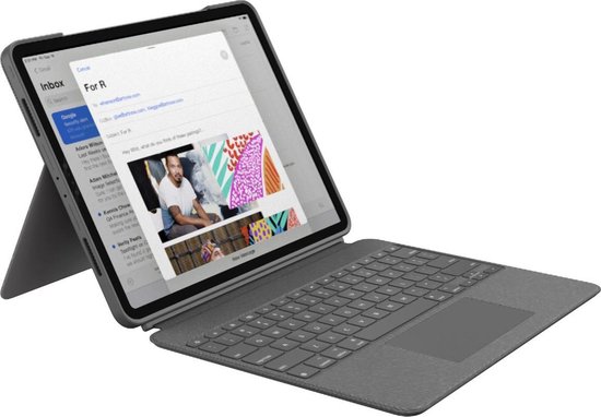 Logitech Touch iPad Pro - toetsenbord - 12.9 inch - Grijs | bol.com