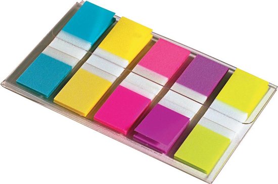 POST-IT Index - 5 kleuren - 11,9 x 43,2 mm - 100 tabs