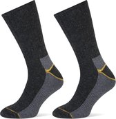Lot de 6 chaussettes de travail thermo extra fermes Stapp Yellow - Thermo 4420.695 - anthracite - Unisexe - Taille 43-46