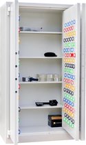 MustangSafes Autosleutelkluis MS20S2 300 sleutels  - 300 Sleutelhaken - 185 x 96 x 55(60) cm - VDS Elektronisch Codeslot MS-EM2020 (2 gebruikerscodes)
