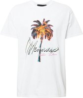 Mennace shirt burning palm Hemelsblauw-L