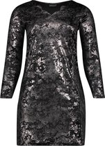 Jurk Ophilia Kim velvet print