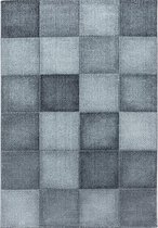 Modern laagpolig vloerkleed Ottawa - grijs 4202 - 80x150 cm