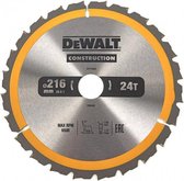 DeWALT Cirkelzaagblad voor Hout | Construction | Ø 216mm Asgat 30mm 24T - DT1952-QZ