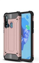 Magic Armor TPU + PC Combinatie Case voor Huawei Nova 5i / P20 Lite 2019 (Rose Gold)