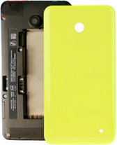 Behuizing Batterij Achterklep + zijknop voor Nokia Lumia 635 (geel)