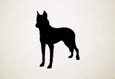 Silhouette hond - Beauceron - XS - 30x23cm - Zwart - wanddecoratie