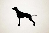 Silhouette hond - Pointer - S - 45x59cm - Zwart - wanddecoratie