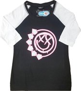 Blink182 Raglan top -M- Six Arrow Smiley Zwart/Wit