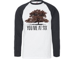 You Me At Six - Tree Longsleeve shirt - L - Wit/Zwart