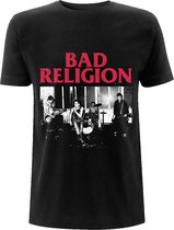 Bad Religion Heren Tshirt -L- Live 1980 Zwart