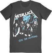 Metallica Heren Tshirt -2XL- Vintage Ride The Lightning Zwart