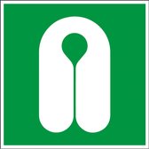 Autocollant gilet de sauvetage - ISO 7010 - E044 300 x 300 mm