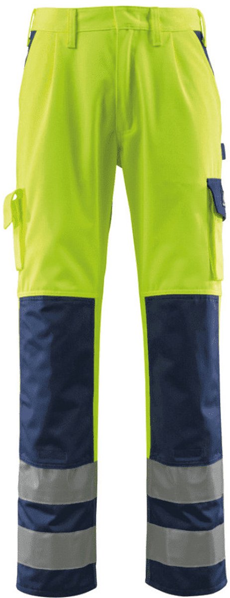 Mascot Safe Compete Broek met kniezakken 07179-470 - hi-vis geel/marine - C50 - 82