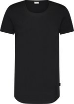 Purewhite -  Heren Regular Fit  Essential T-shirt  - Zwart - Maat M