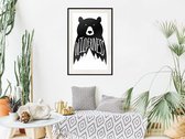 Artgeist - Schilderij - Wild Bear - Multicolor - 20 X 30 Cm