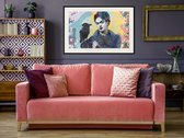 Artgeist - Schilderij - Frida With A Raven - Multicolor - 60 X 40 Cm