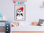 Artgeist - Schilderij - Happy Panda - Multicolor - 30 X 45 Cm
