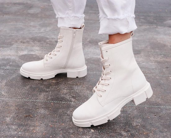 Tango | Romy 8-c bone white leather boot - bone white sole | Maat: 39 |  bol.com