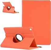 Case2go - Tablet hoes geschikt voor Samsung Galaxy Tab A7 - Draaibare Book Case Cover - 10.4 inch - Oranje