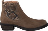 Unisa Wafi Enkelboots -  Enkellaarsjes - Meisjes - Taupe - Maat 35