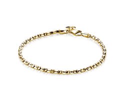 Zinzi geelgoud verguld zilveren fantasie armband 17-19cm ZIA1129G