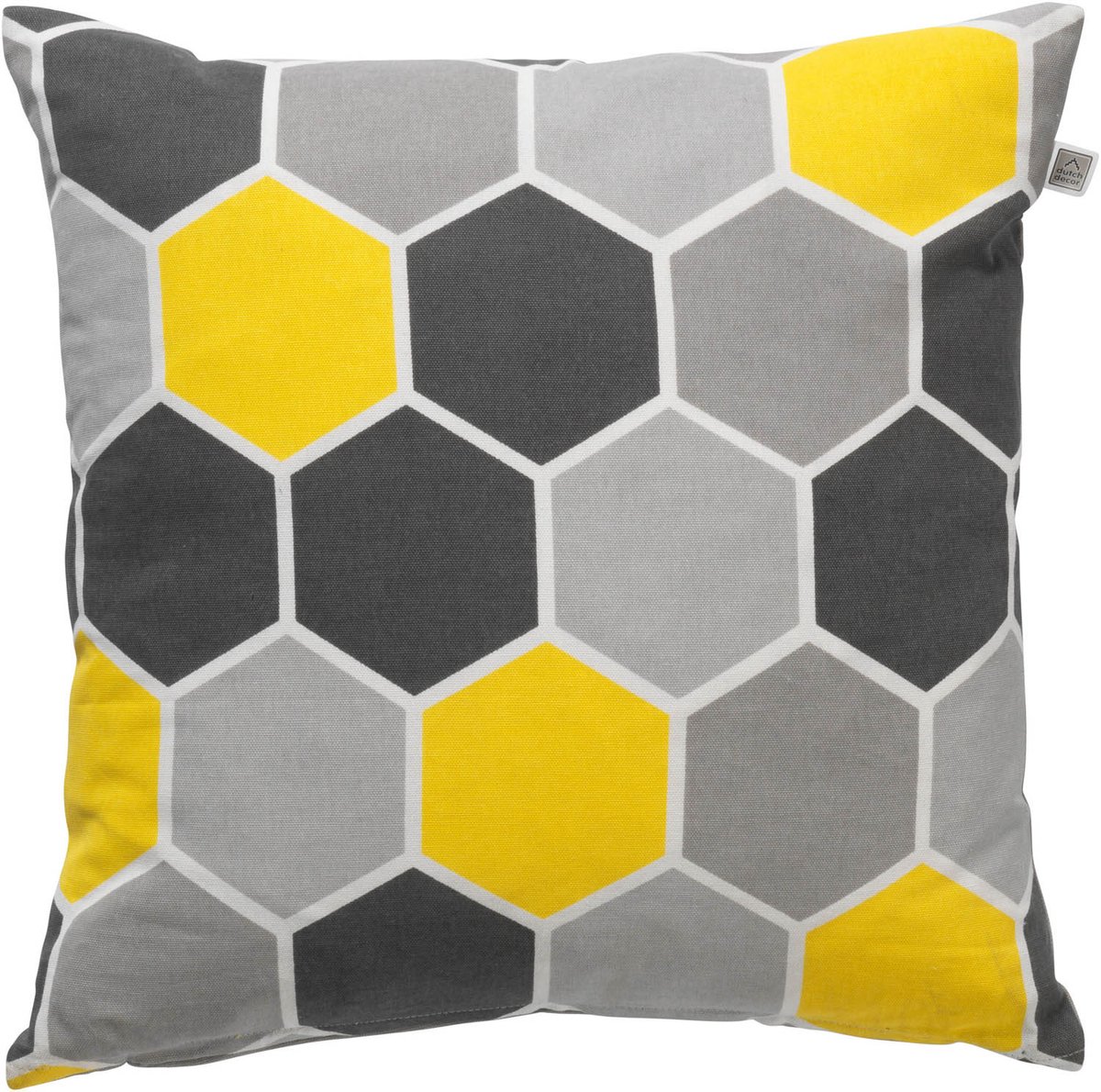 Dutch Decor HILDE - Sierkussen grijs 45x45 cm - Inclusief binnenkussen