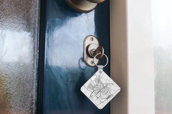 Porte-clés - Plan de la ville - Goes - Grijs - Wit - Plastique