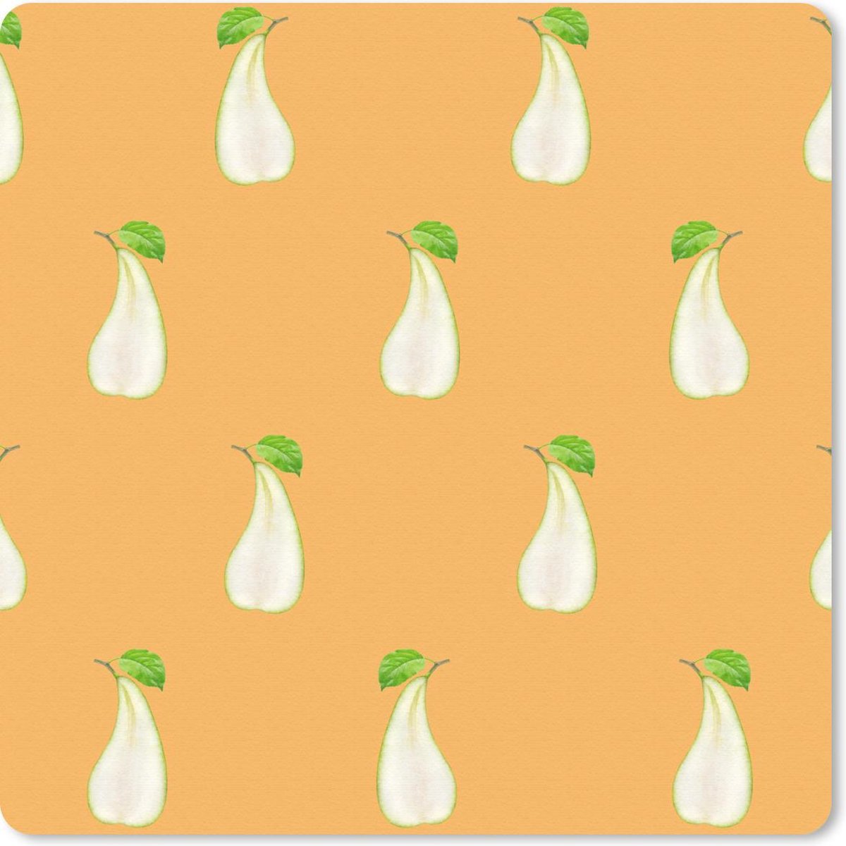 Muismat 20x20 cm - Mousepad Peer - Pastel - Patroon - Muismatten