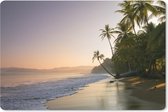 Muismat Tropische stranden - Kleurrijke hemel bij een tropisch strand in Costa-Rica muismat rubber - 27x18 cm - Muismat met foto