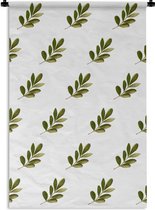 Tapisserie - Tapisserie - Feuilles - Motif - Vert - 60x90 cm - Tapisserie