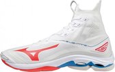 Mizuno Wave Lightning Neo - Sportschoenen - wit/oranje - maat 44.5