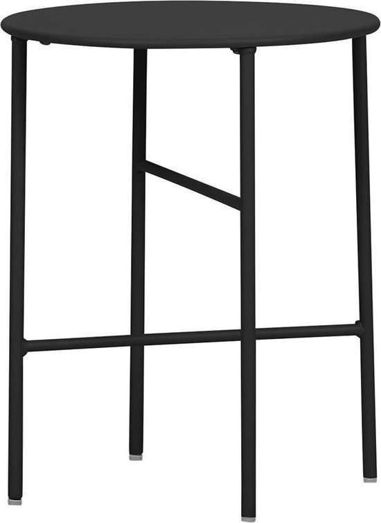 Table d'appoint basse Lisomme Mila - Ø40 x H50 cm - Noir