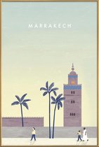 JUNIQE - Poster met kunststof lijst Marrakesh - retro -20x30 /Bruin