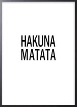 Poster Met Zwarte Lijst - Hakuna Matata Poster