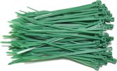 Kabelbinders 2,5 x 100 mm   -   groen   -  zak 100 stuks   -  Tiewraps   -  Binders