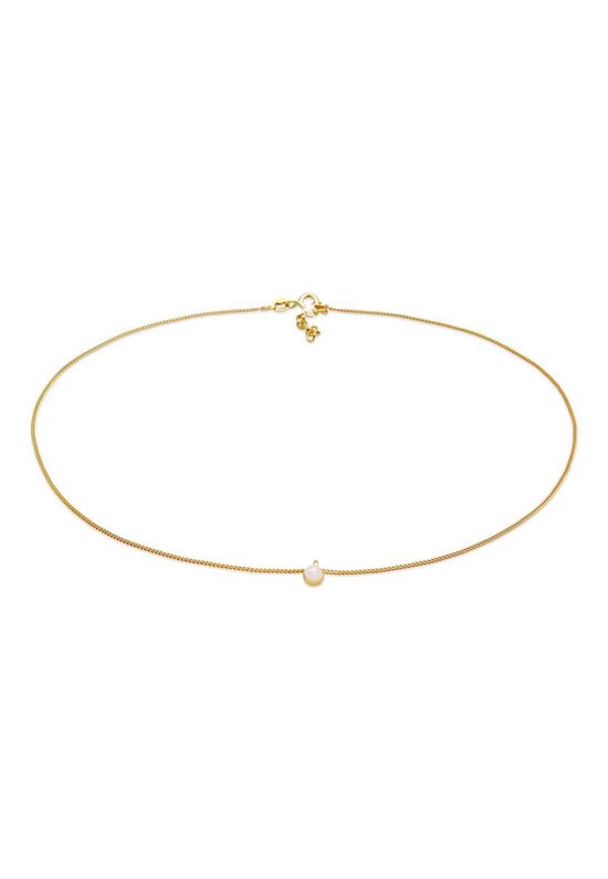 Elli Dames Choker met Roze Kwarts