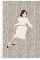 Walljar - Sitting Woman - Muurdecoratie - Poster