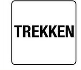 Trekken sticker 150 x 150 mm