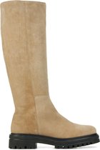 Mace Vrouwen Suède Effen Klassieke laars / Laarzen / Damesschoenen M1097 - Beige - Maat 42