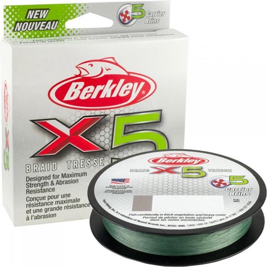 Berkley X5 Braid Low-Vis - Green - 0.12mm - 4.5kg - 150m