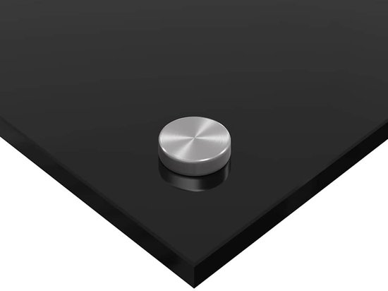 Keukenachterwand Zwart 70 x 60 cm gehard glas kopen