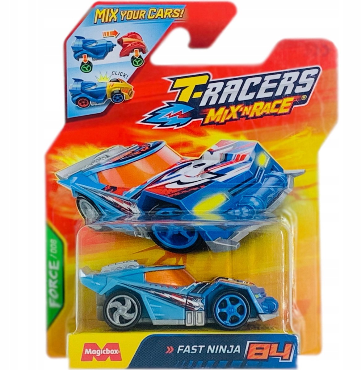 T-Racers 2.0 Mix 'N Race Auto Fast Ninja 84 - Snelheid en combineren